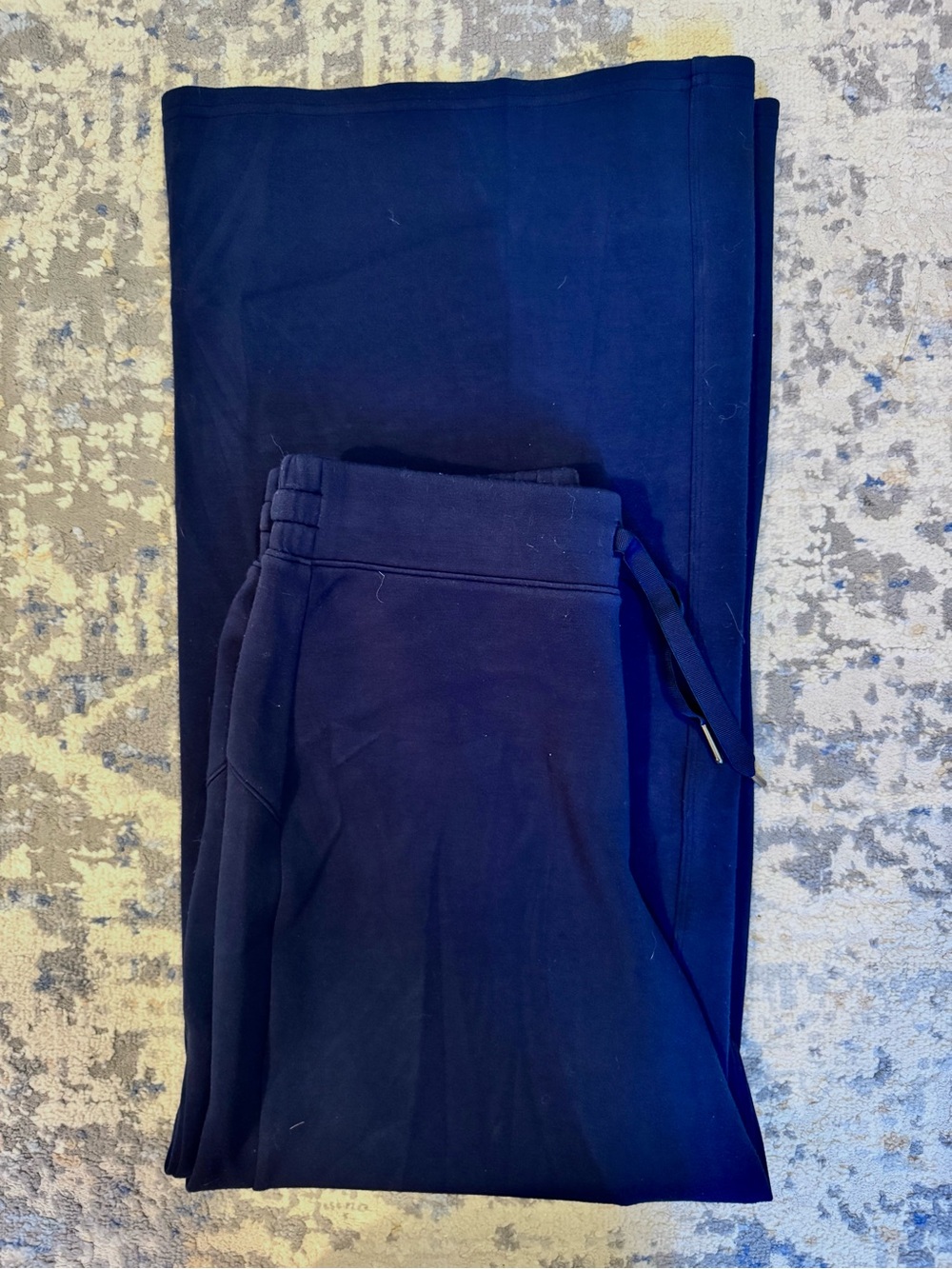 SPANX Wide Leg Pull-On Pants in Deep Navy